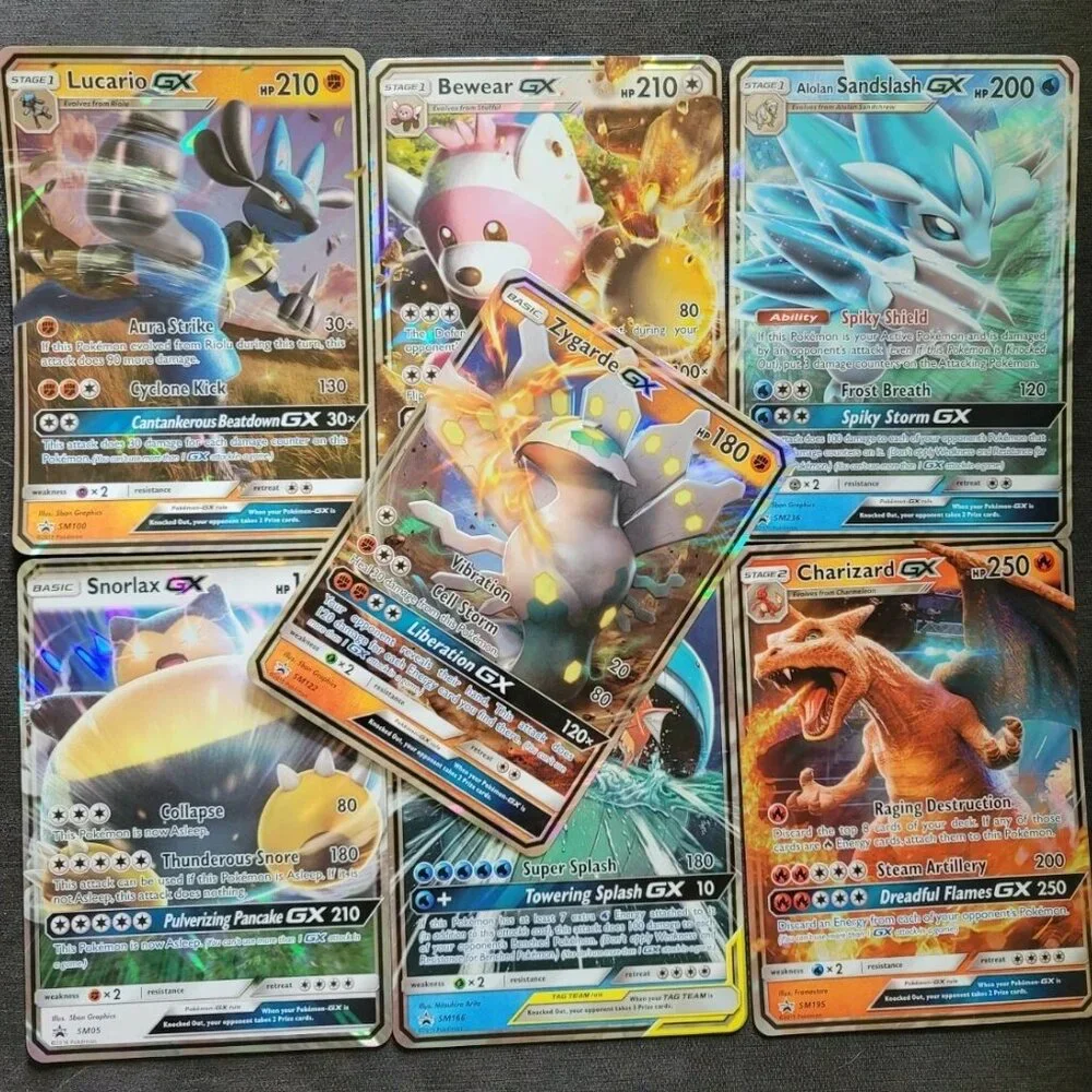 Pokemon Card Lot Holo Large and Regular Sized Cards lot of 34 - Picture 2 of 10